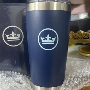 Peter Millar Midnight Blue Tumbler with Crown Emblem